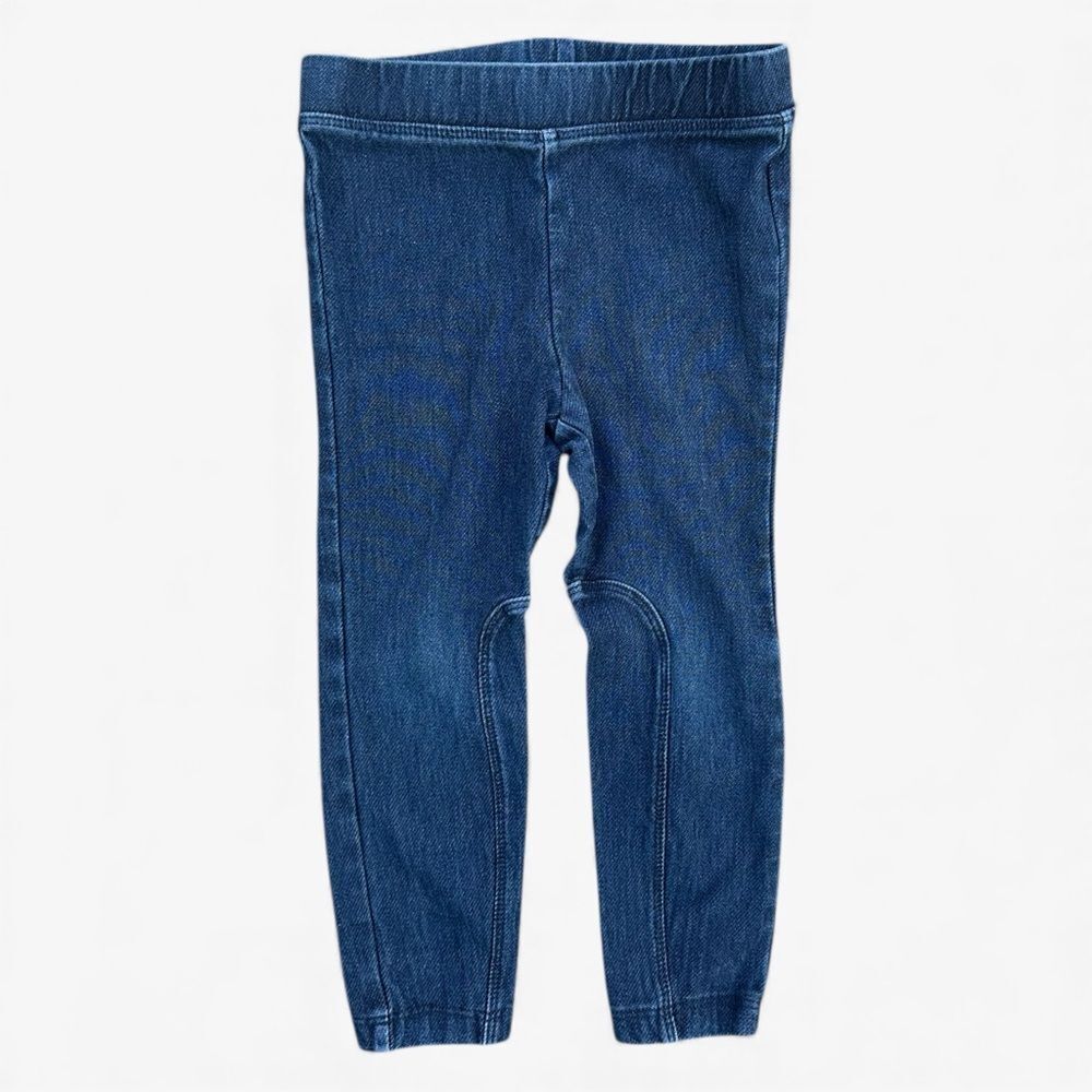 Crewcuts Kids 2 Denim Jeggings Blue Stretch Pull-On Leggings Casual Everyday